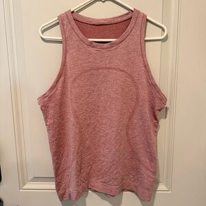 Lululemon Swiftly Tank Heathered Pink